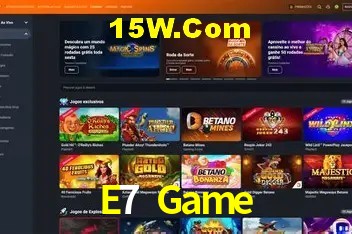 Slots com jackpots e giros grátis na E7 Game